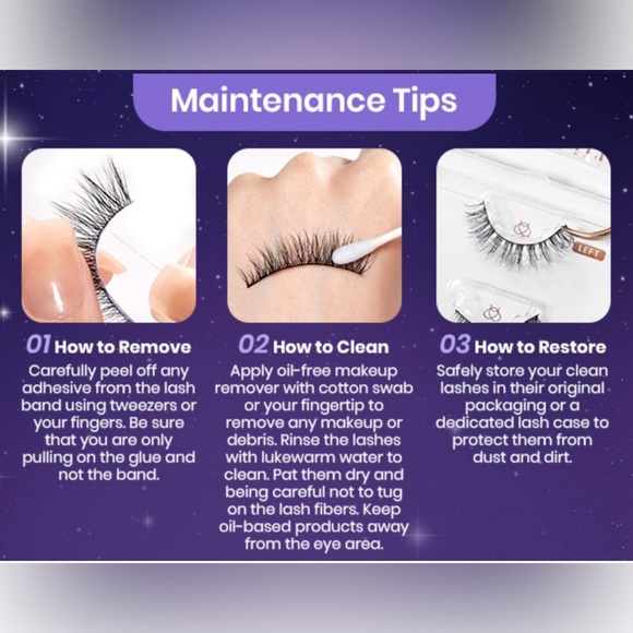 Easy False Eyelashes Zero Gravity Collection 5 pairs of Mixed with Tweezers - Picture 11 of 14